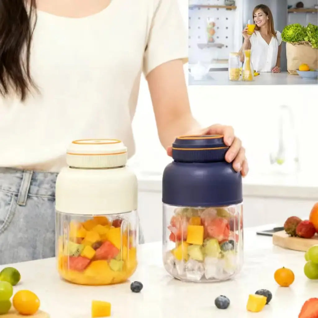Vaso Batidora Portátil de Metal — Smoothies al Instante, Vayas Donde Vayas