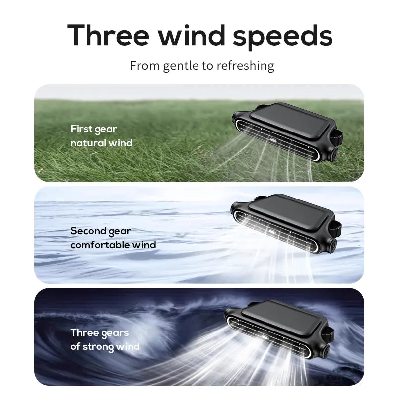 Mini Ventilador para Coche 360° — Recargable, Ideal para el Verano