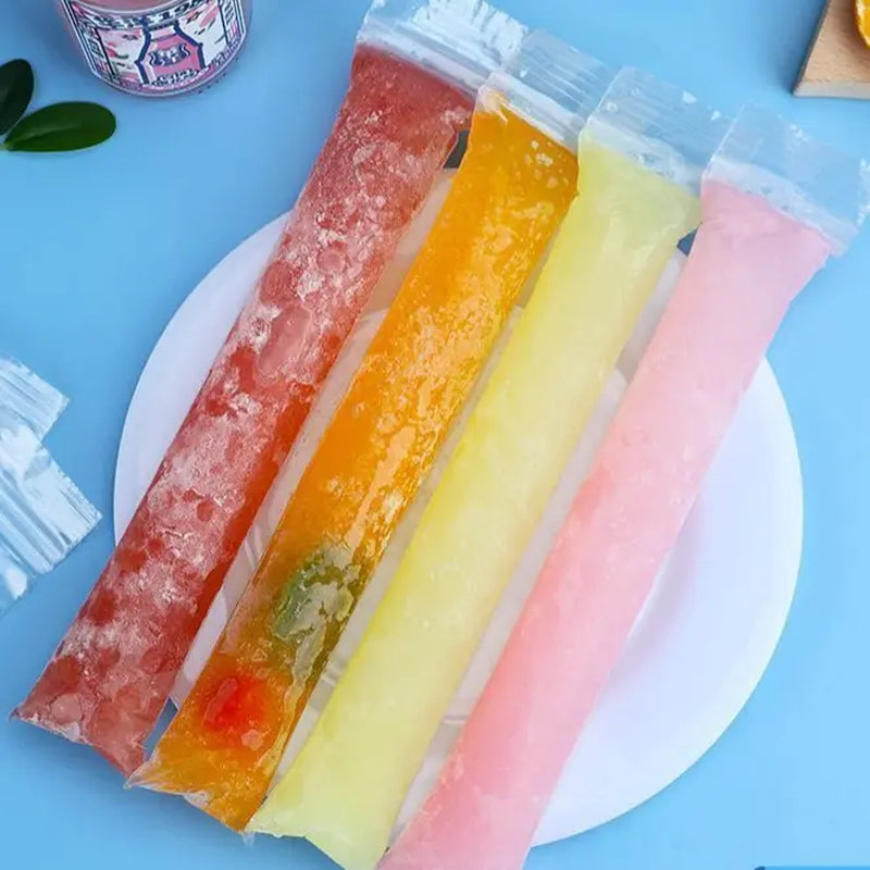  Pack 100 Bolsitas para Granizados y Polos Caseros con Embudo