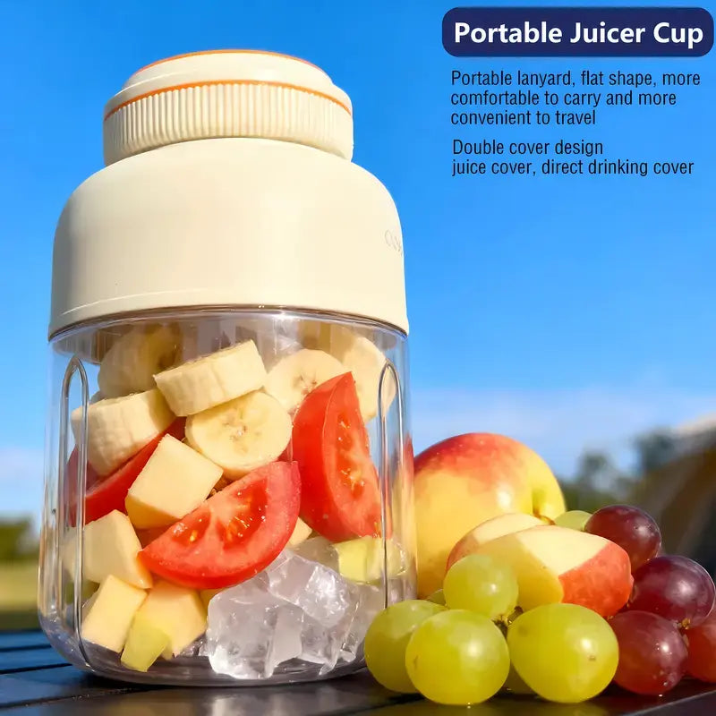Vaso Batidora Portátil de Metal — Smoothies al Instante, Vayas Donde Vayas