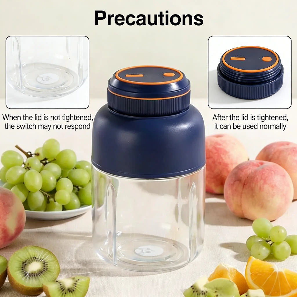 Vaso Batidora Portátil de Metal — Smoothies al Instante, Vayas Donde Vayas